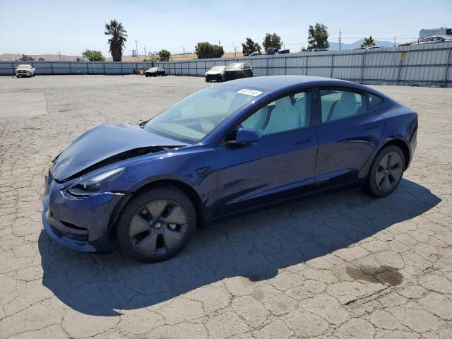 TESLA MODEL 3 2022 blue  electric 5YJ3E1EB0NF122168 photo #1