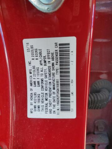2016 HONDA ACCORD SPO - 1HGCR2F54GA168991