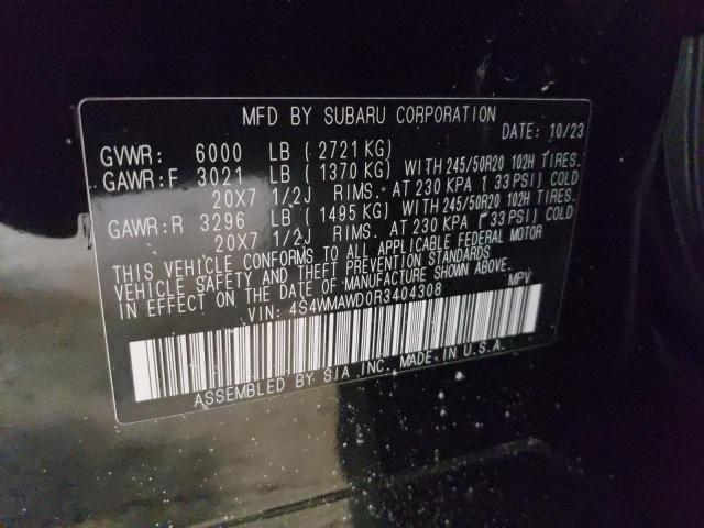 2024 SUBARU ASCENT TOU 4S4WMAWD0R3404308