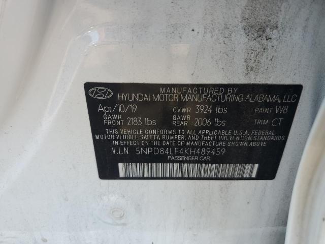 2019 HYUNDAI ELANTRA SE - 5NPD84LF4KH489459