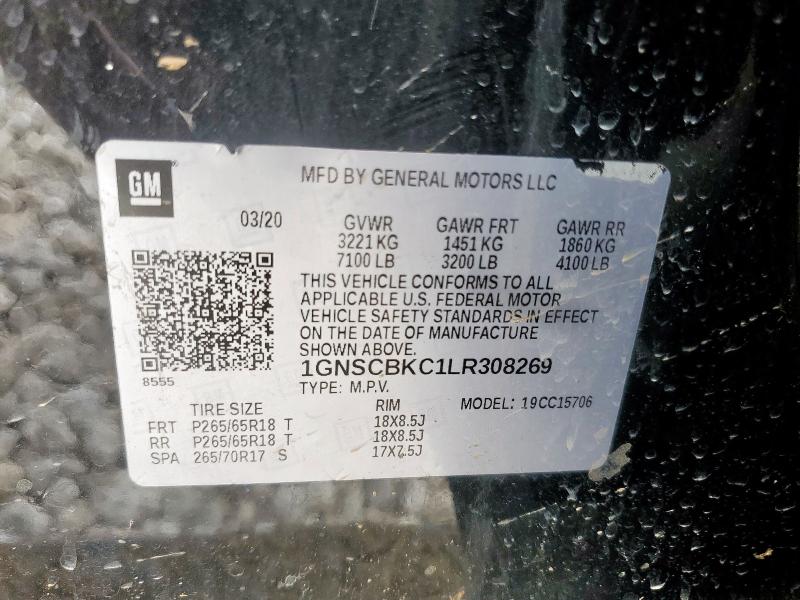 2020 CHEVROLET TAHOE C150 1GNSCBKC1LR308269