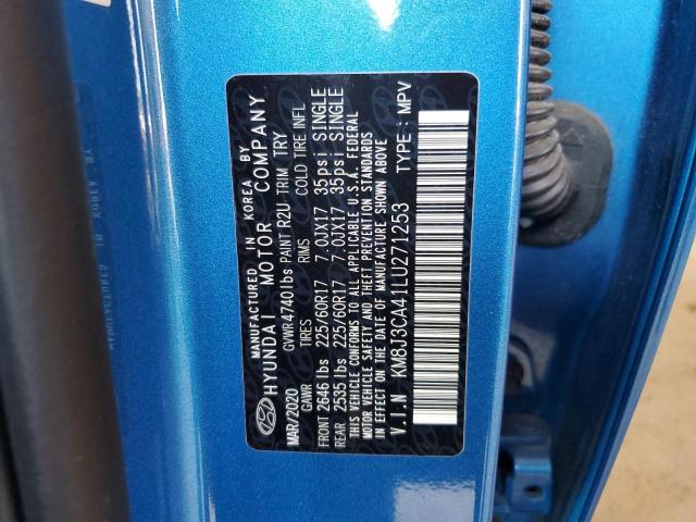 2020 HYUNDAI TUCSON LIM KM8J3CA41LU271253