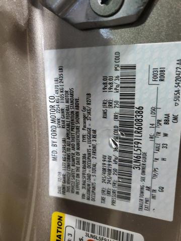 2020 LINCOLN MKZ RESERV 3LN6L5F91LR608386