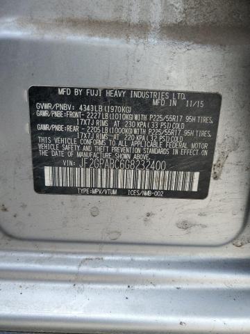 2016 SUBARU CROSSTREK JF2GPABC6G8232400