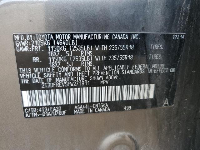 2015 TOYOTA RAV4 LIMIT - 2T3DFREV5FW271911