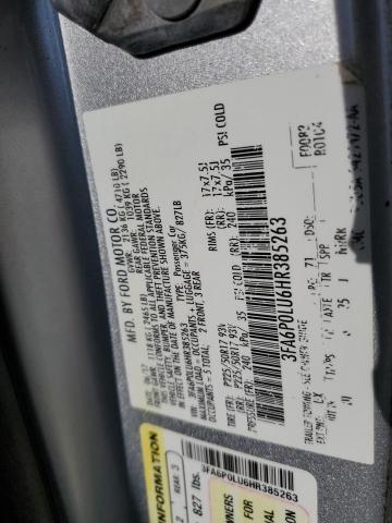 2017 FORD FUSION SE - 3FA6P0LU6HR385263