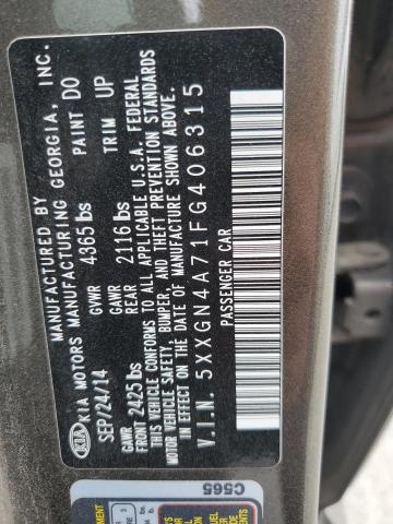 2015 KIA OPTIMA EX 5XXGN4A71FG406315