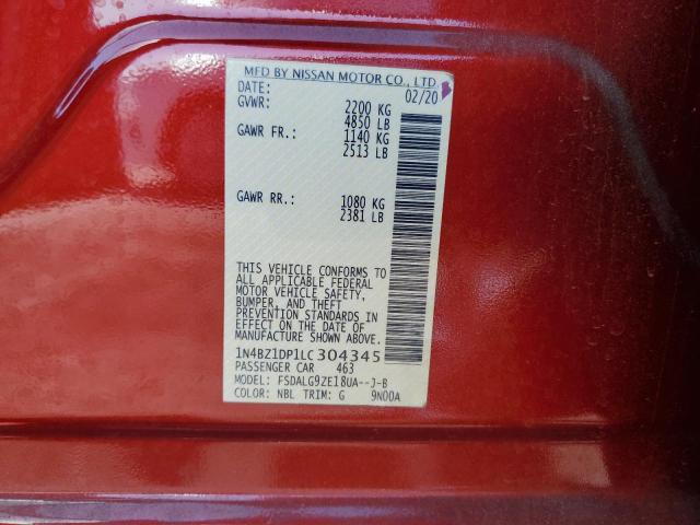 2020 NISSAN LEAF SL PL - 1N4BZ1DP1LC304345
