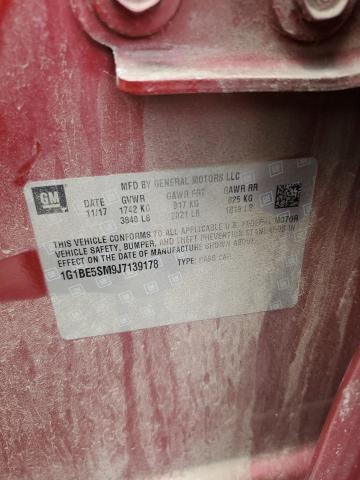 2018 CHEVROLET CRUZE LT - 1G1BE5SM9J7139178