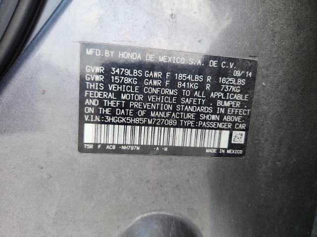 2015 HONDA FIT EX 3HGGK5H85FM727089
