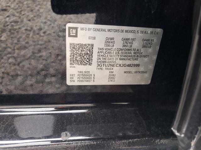 2018 GMC SIERRA K15 3GTU2NECXJG482999