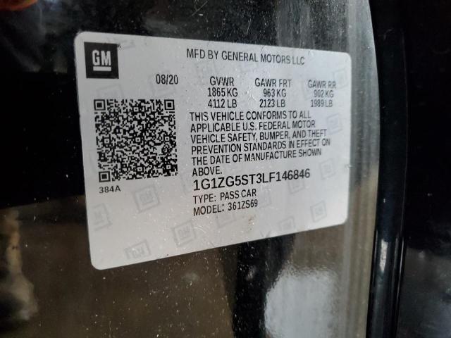 2020 CHEVROLET MALIBU RS 1G1ZG5ST3LF146846