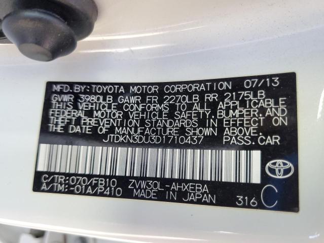 2013 TOYOTA PRIUS - JTDKN3DU3D1710437