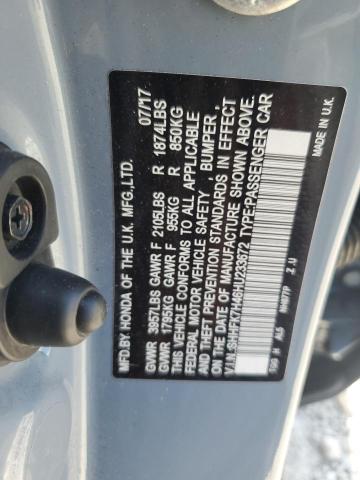 2017 HONDA CIVIC SPOR SHHFK7H46HU233672