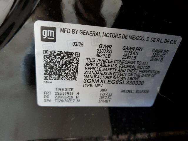 2025 CHEVROLET EQUINOX RS 3GNAXLEG8SL330330