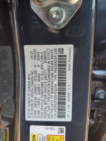 2025 HONDA CIVIC SPOR - 2HGFE2F5XSH592758