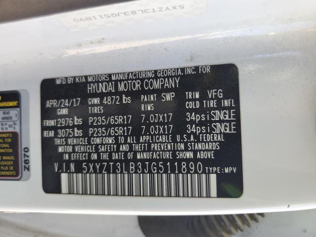 2018 HYUNDAI SANTA FE S - 5XYZT3LB3JG511890