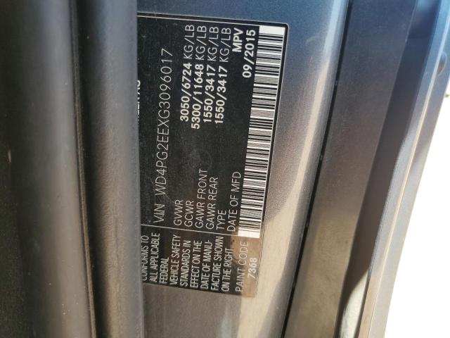 2016 MERCEDES-BENZ METRIS WD4PG2EEXG3096017