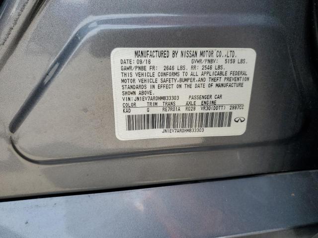 2017 INFINITI Q50 PREMIU JN1EV7AR0HM833303