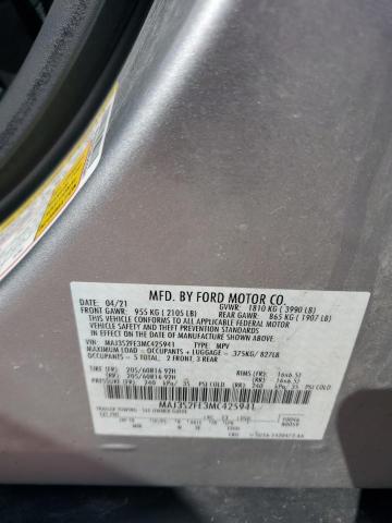 2021 FORD ECOSPORT S MAJ3S2FE3MC425941