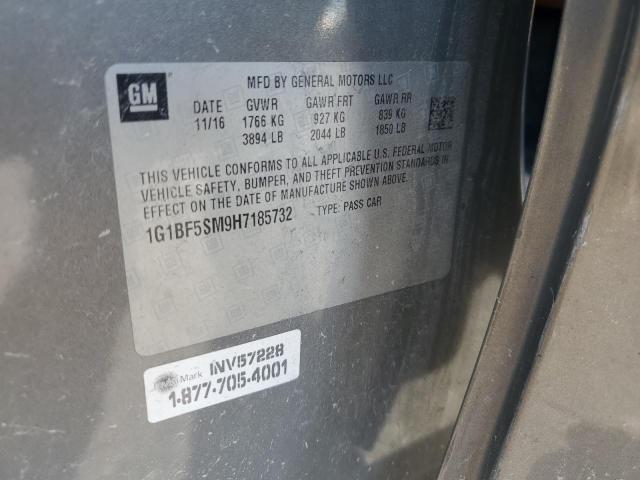 2017 CHEVROLET CRUZE PREM 1G1BF5SM9H7185732