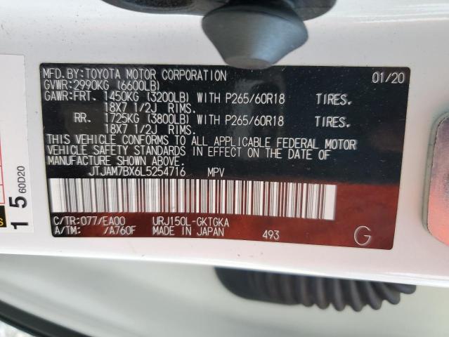 2020 LEXUS GX 460 PRE JTJAM7BX6L5254716