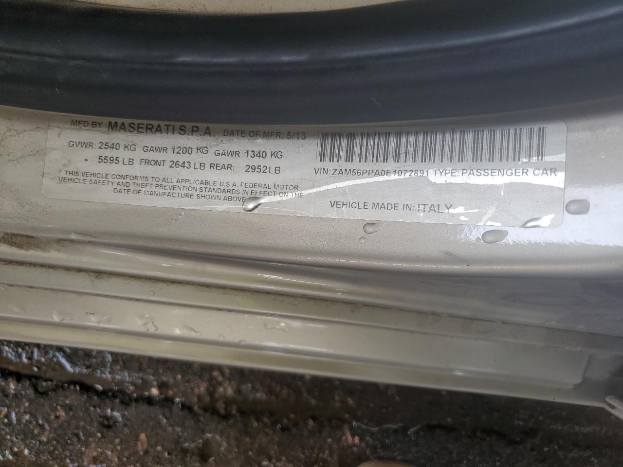 MASERATI QUATTROPORTE GTS