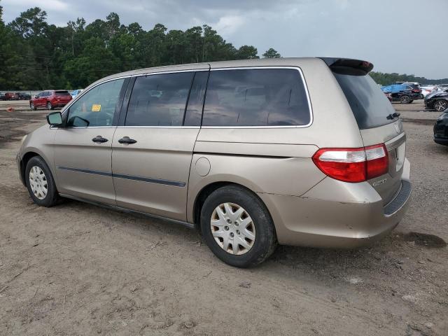 HONDA ODYSSEY LX 2006 tan sports v gas 5FNRL38206B078780 photo #3