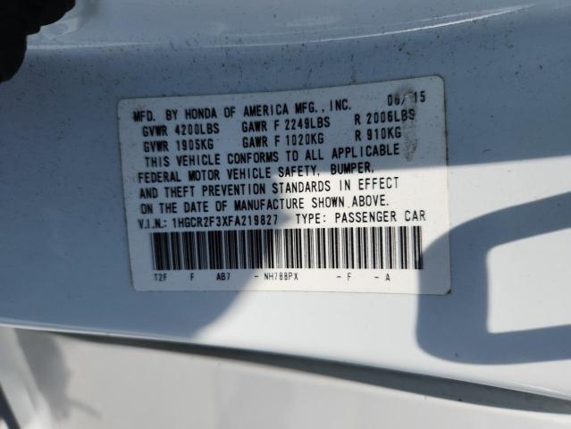 2015 HONDA ACCORD LX 1HGCR2F3XFA219827