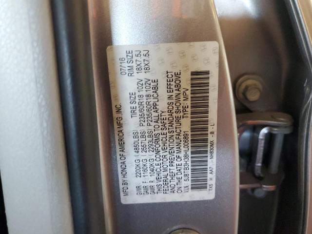2017 ACURA RDX 5J8TB3H38HL006891