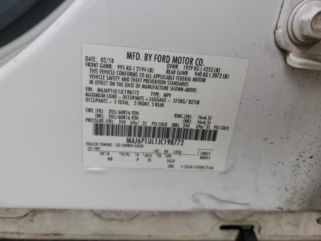2018 FORD ECOSPORT S - MAJ6P1UL1JC198772