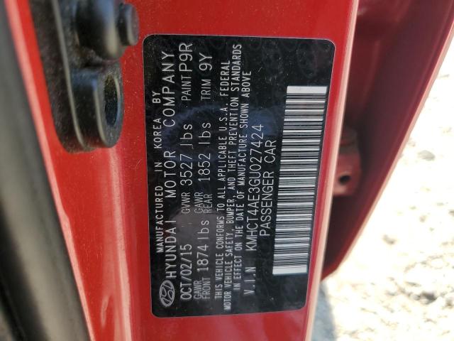 2016 HYUNDAI ACCENT SE KMHCT4AE3GU027424