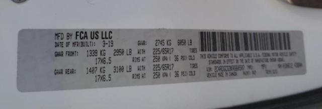 2019 DODGE GRAND CARA 2C4RDGCG3KR660507
