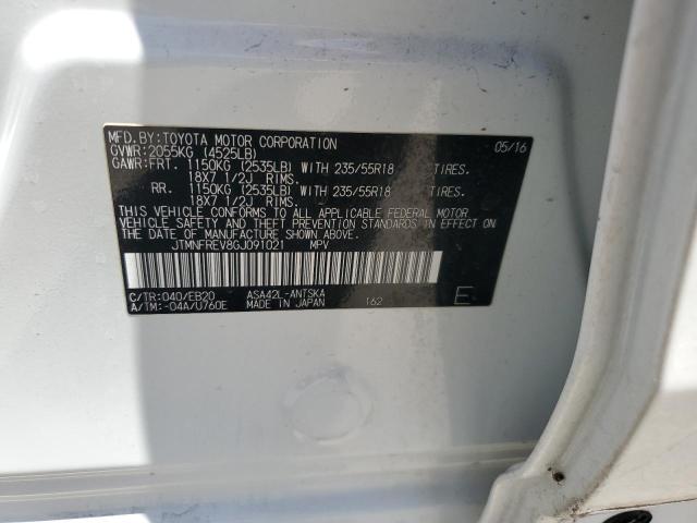 2016 TOYOTA RAV4 SE JTMNFREV8GJ091021