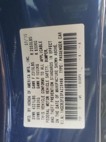2015 HONDA ACCORD SPO 1HGCR2F55FA239498