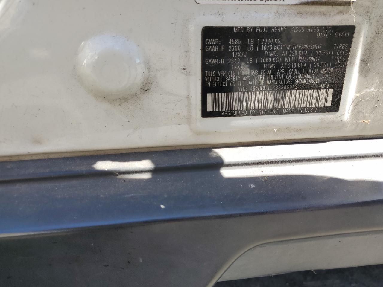 SUBARU OUTBACK 2.5I LIMITED