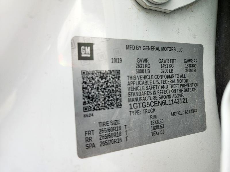 2020 GMC CANYON SLE 1GTG5CEN6L1143121