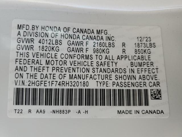 2024 HONDA CIVIC EX #3302753019