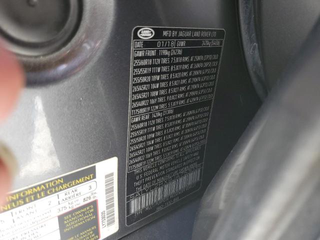 2018 LAND ROVER RANGE ROVE SALYL2RX9JA753035