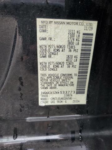 2019 NISSAN TITAN SV 1N6AA1E52KN533773