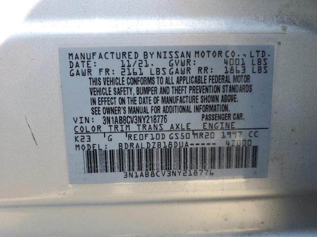 2022 NISSAN SENTRA SV - 3N1AB8CV3NY218776