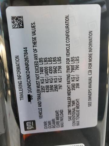 2022 CHEVROLET TAHOE C150 - 1GNSCNKD4NR267844