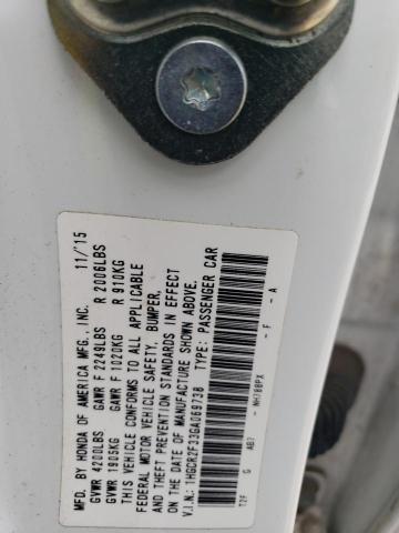 2016 HONDA ACCORD LX 1HGCR2F33GA069738