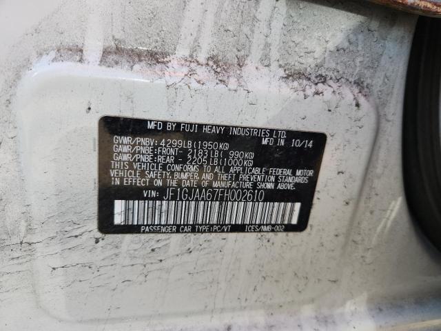 2015 SUBARU IMPREZA - JF1GJAA67FH002610