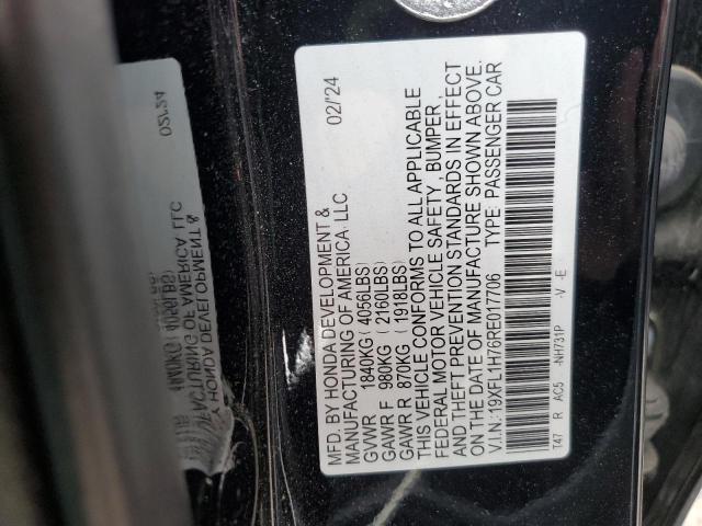 2024 HONDA CIVIC EXL 19XFL1H76RE017706