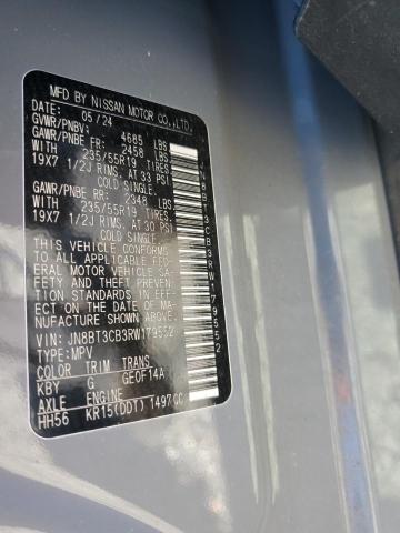 2024 NISSAN ROGUE SL JN8BT3CB3RW179552