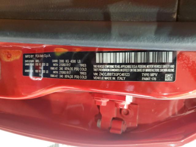 2016 JEEP RENEGADE L ZACCJBBT3GPC46123