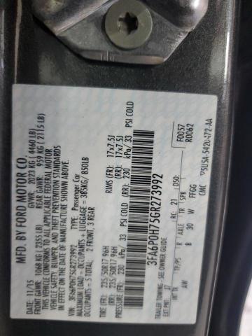 2016 FORD FUSION SE - 3FA6P0H75GR273992