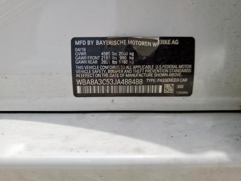 2018 BMW 320 XI - WBA8A3C53JA488488