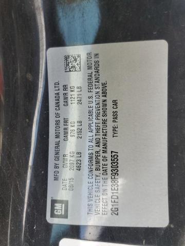 2015 CHEVROLET CAMARO LT 2G1FD1E38F9303557